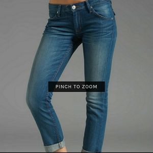 Hudson Bacara Crop Straight Cuffed Jeans